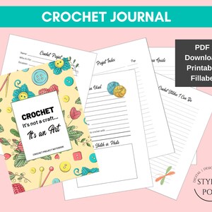 Crochet Journal – Create a Crochet Planner and Notebook for All the Crochet Designs You Work On