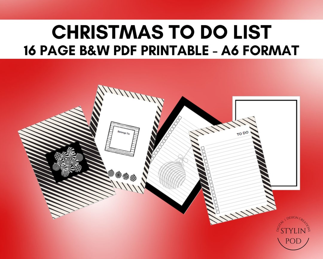 Christmas to Do List – Printable Christmas Planner for Your Holiday ...
