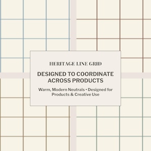 Minimal Grid Seamless Pattern, Classic Check Design, 3 Scales JPG for Fabric, Wallpaper & POD