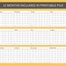 Blank Yearly Calendar Printable – Fill Manually or as a Fillable ...
