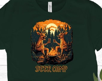 Deer Camp t-shirt, Hunting T Shirt Men, Funny Joke Hunting Shirt, Dad Hunter, Deer Shirts, Rude Offensive Gifts For Hunters, Gift for him