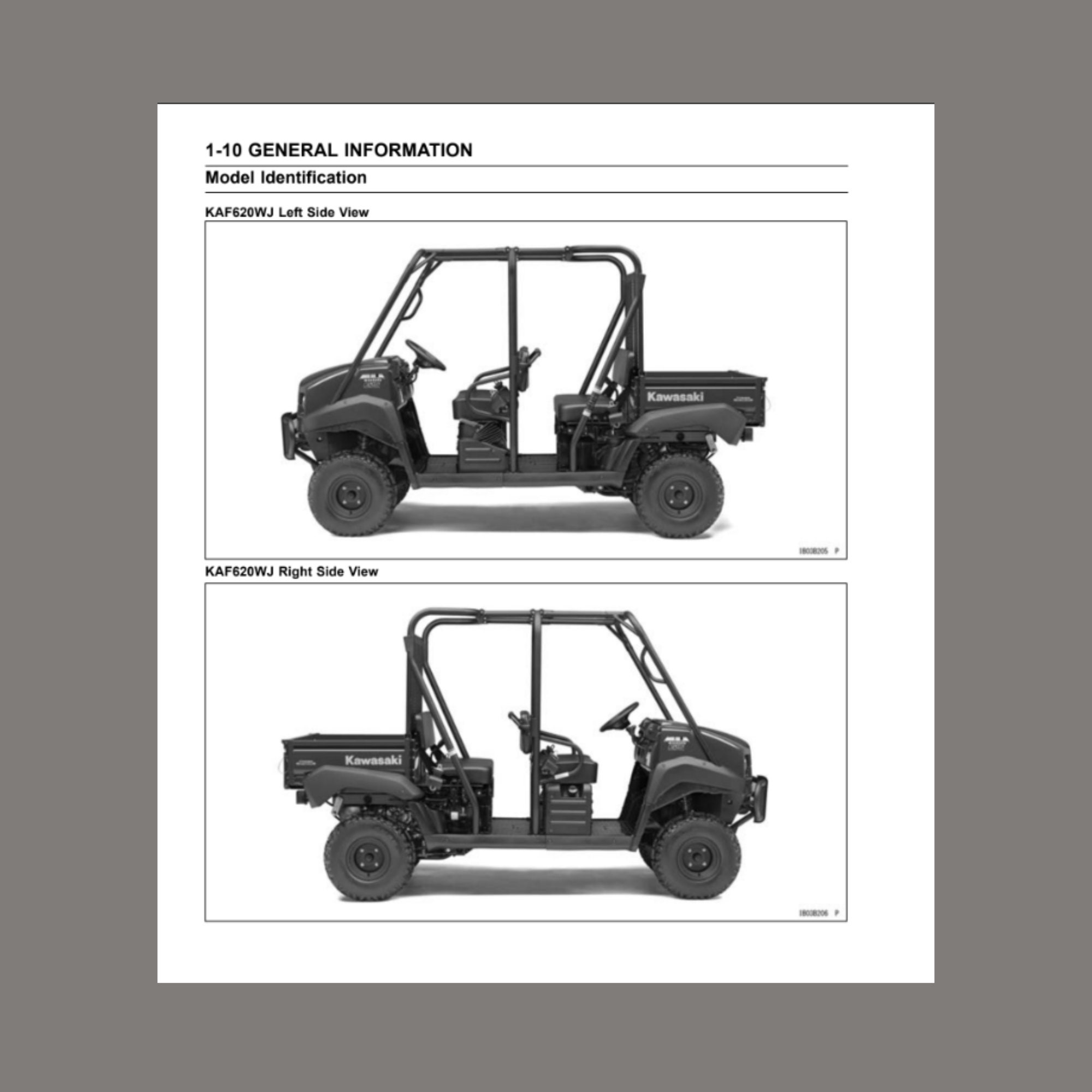 Kawasaki Mule Trans 4010 Service Manual, Kawasaki Mule Trans 4000