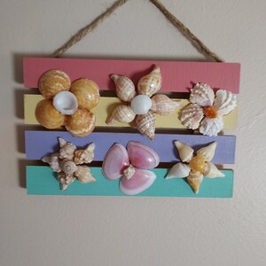 Pastel seashell plaque