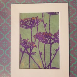 stampa gelli primula in viola e verde salice