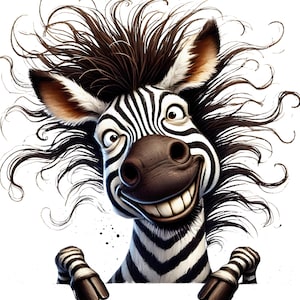 25種類の面白い覗き見動物のクリップアート – 気まぐれな水彩画PNG（デジタルダウンロード）