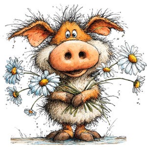 31 imágenes prediseñadas de animales primaverales peculiares: imágenes PNG de Pascua en acuarela (descarga digital)