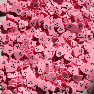 Mixed Ghost Polymer Clay Slice Mix, Filling For Snow Globe Tumbler & Slime, Fimo Slices, Horror Polymer Clay Slices Craftin, Cute Clay Ghost