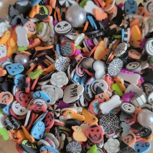 Halloween Nightmare Polymer Clay Slice Mix, Fake Sprinkles, Fimo Slices, Halloween Clay Slices for Slime Ultra Halloween Polymer Clay Slices