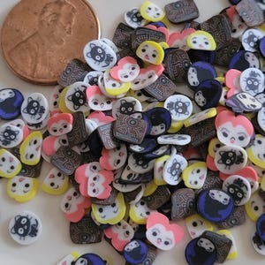 Witch Book of Spells Halloween 5mm Polymer Clay Slice Mix For Snow Globe Tumblers, Fake Sprinkles Fimo Slices, Shaker Filling Craftin Supply