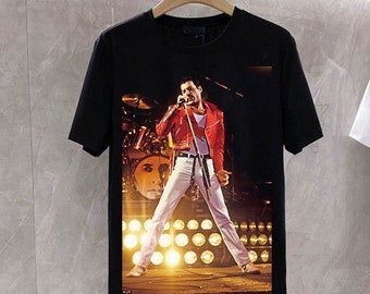 Freddie Mercury Homage T- Shirt, Freddie Mercury Tees, Vintage Freddie Mercury Shirt, Queen Shirt, Queen Freddie Mercury