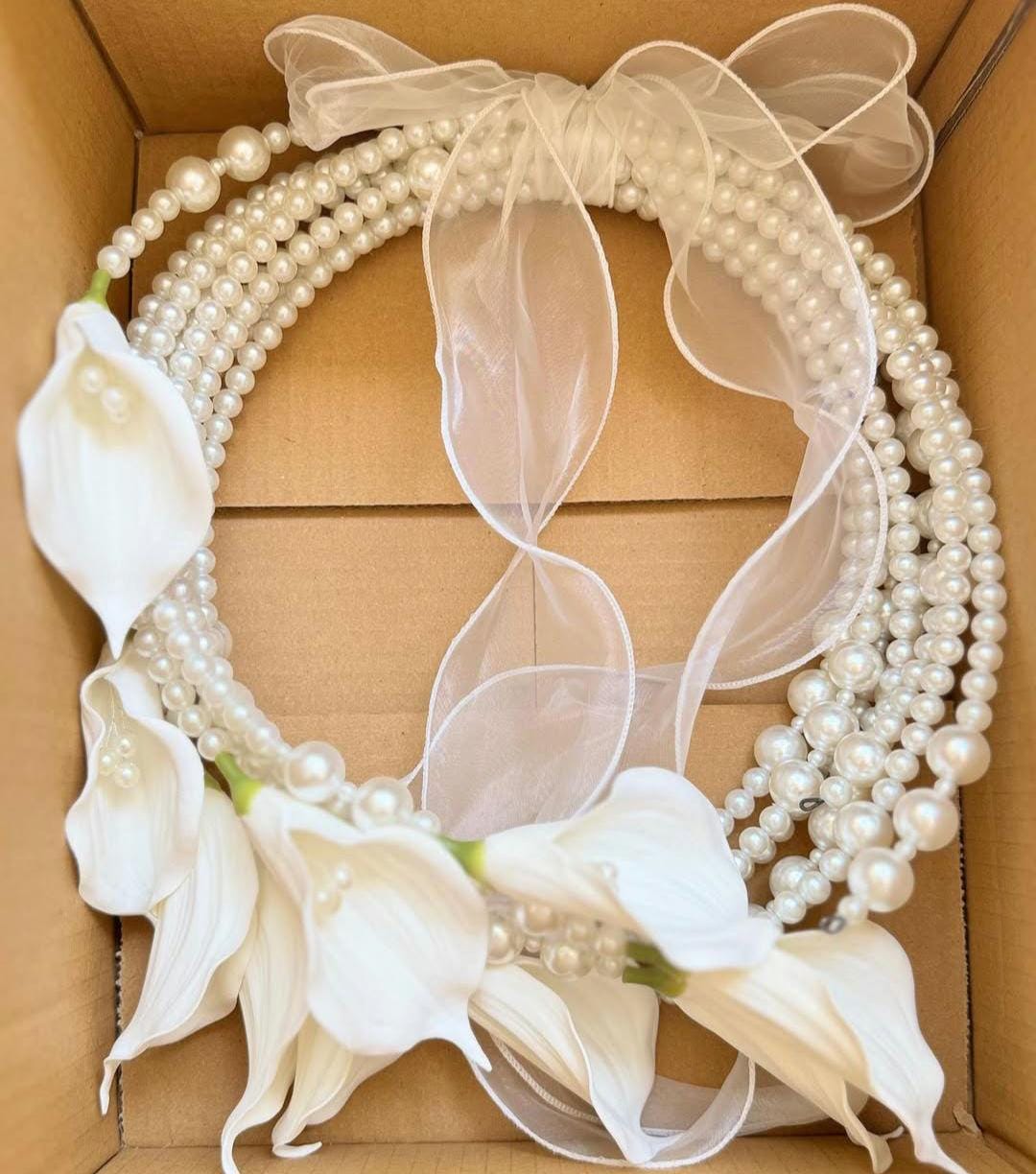 Pearl Hoop Bouquet - Etsy
