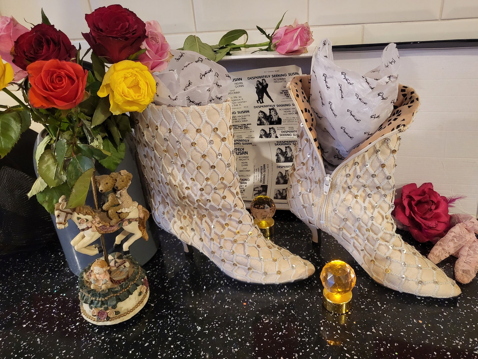 Madonna Desperately Seeking Susan Boots 1985 Etsy