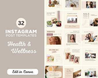 Gesundheit und Wellness Instagram Post Template | Gesunder Lebensstil Vorlage | Gesundheit Wellness Social Media Template