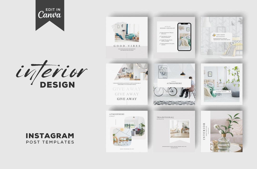 Interior Design Instagram Post Template Interior Design I G Post ...