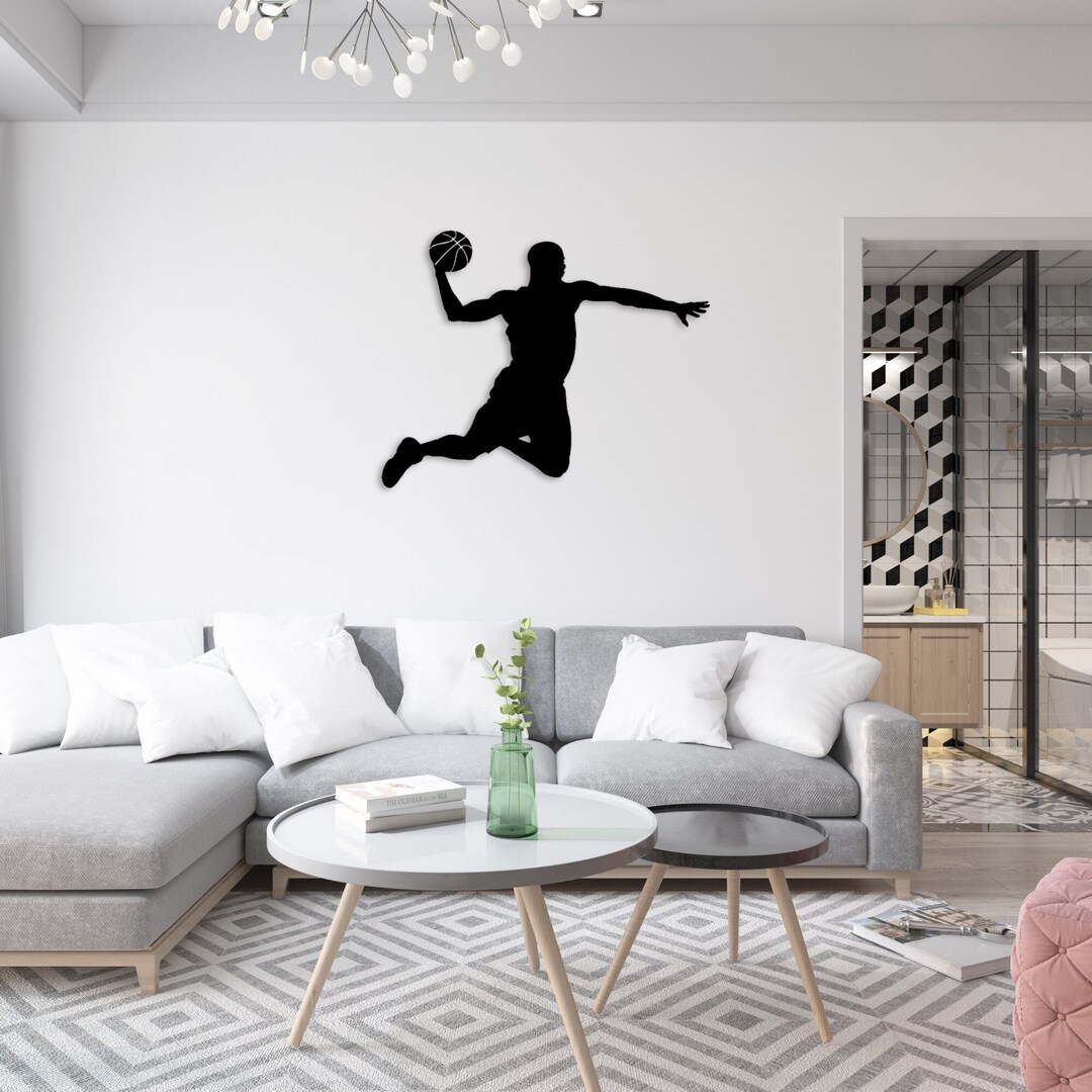 Basketball Metal Wall Art, Basketball Gifts, Home Metal Decor, Metal