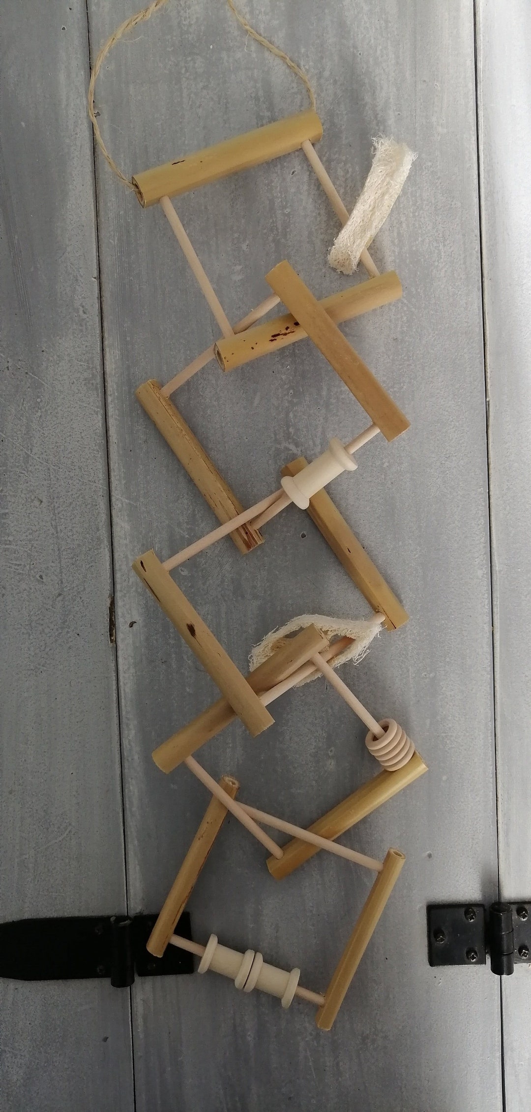 Bamboo Loofah Bird Climbing Games Etsy