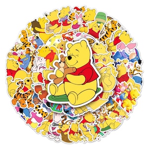 Stickers mignons, autocollants Bourriquet et Tigrou, bouteille, journal pour ordinateur portable, papeterie, scrapbooking, autocollants pour agenda, jouet pour enfants