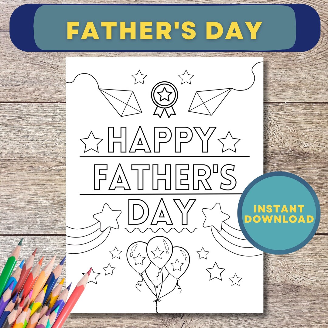 Father's Day Printable, Father's Day Gift, Card for Dad, Father's Day ...