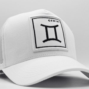 Gemini Embroidered Unisex Trucker Hat, Zodiac,Astrology,Adjustable Hat