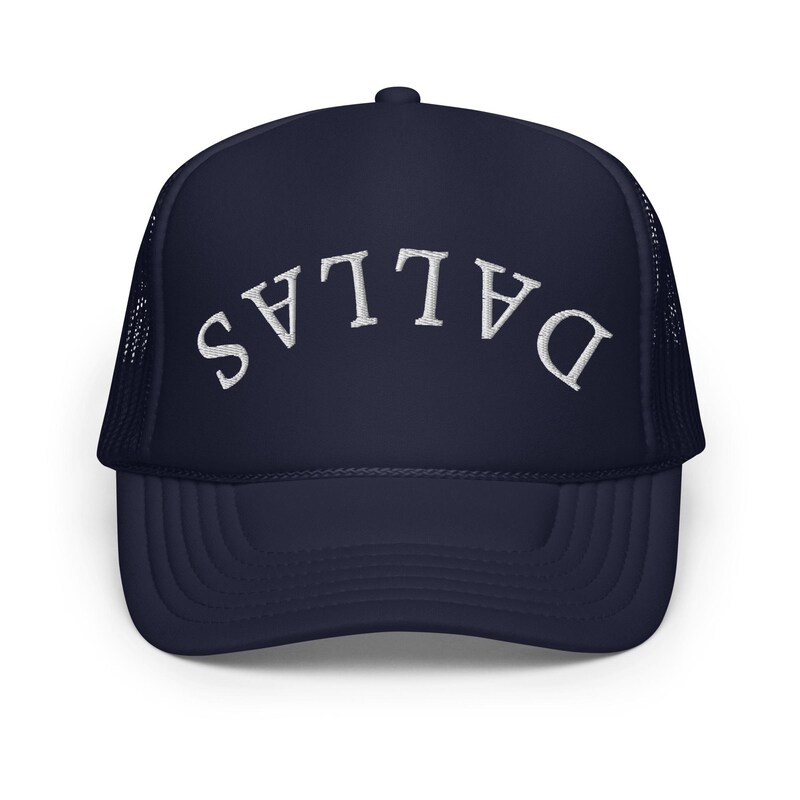 Backwards Text Hat - Etsy