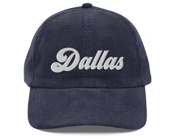 Dallas Vintage Corduroy Cap // Dallas, Tx