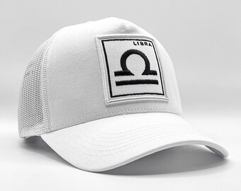 Libra embroidered Trucker Hat, Zodiac, Astrology