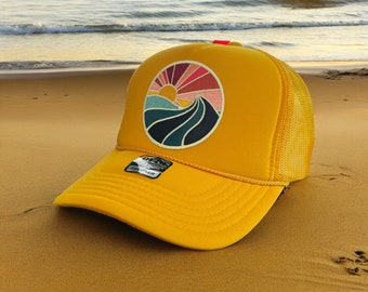 Sunrise Embroidered Patch  Foam Trucker Hat, Otto Trucker Hat