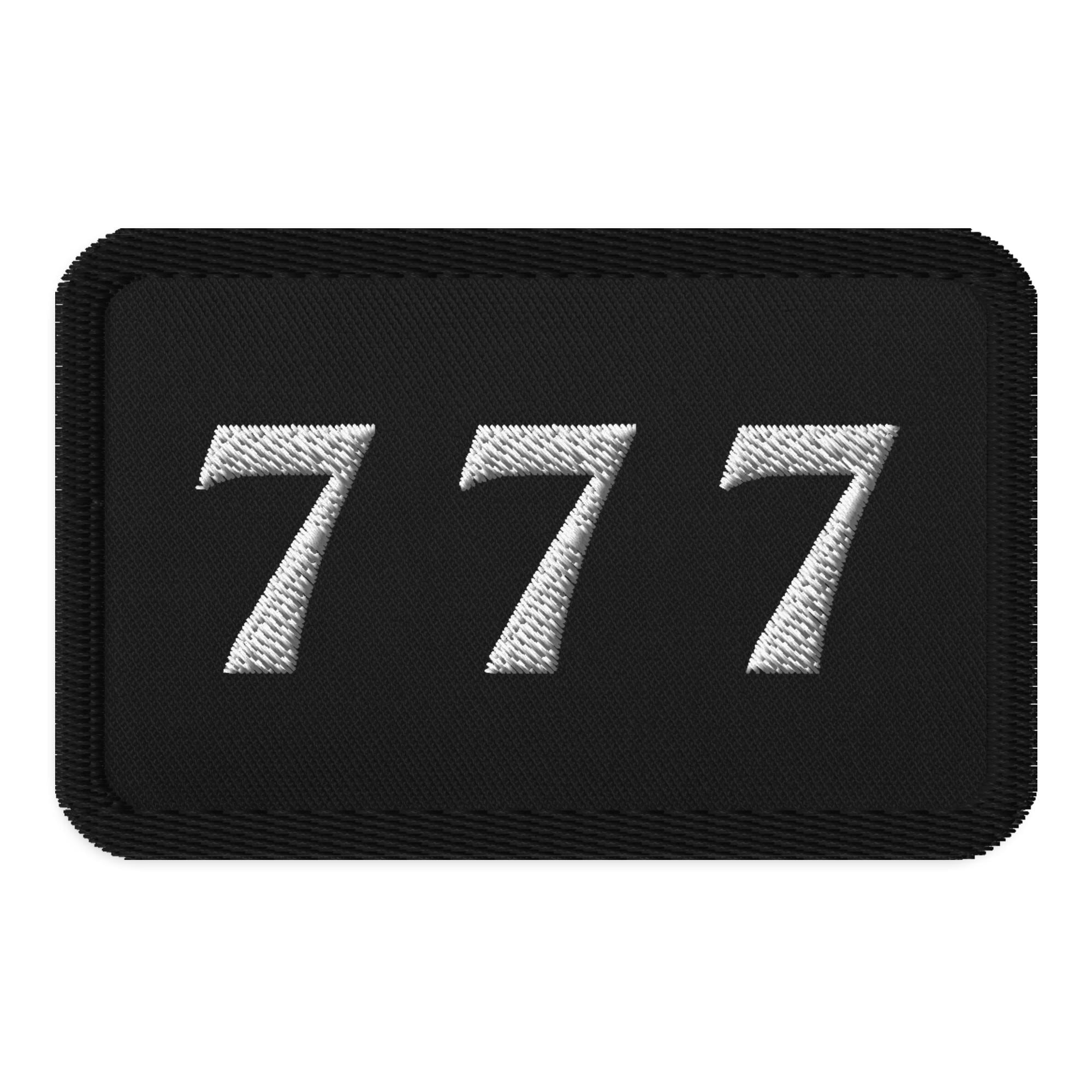 777 Embroidered Patch - Lucky Number, Iron-on/sew-on - Etsy