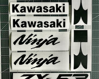 Kawasaki Ninja 500 ZX5R ZX-5R Color Decal Kit, Custom Graphics