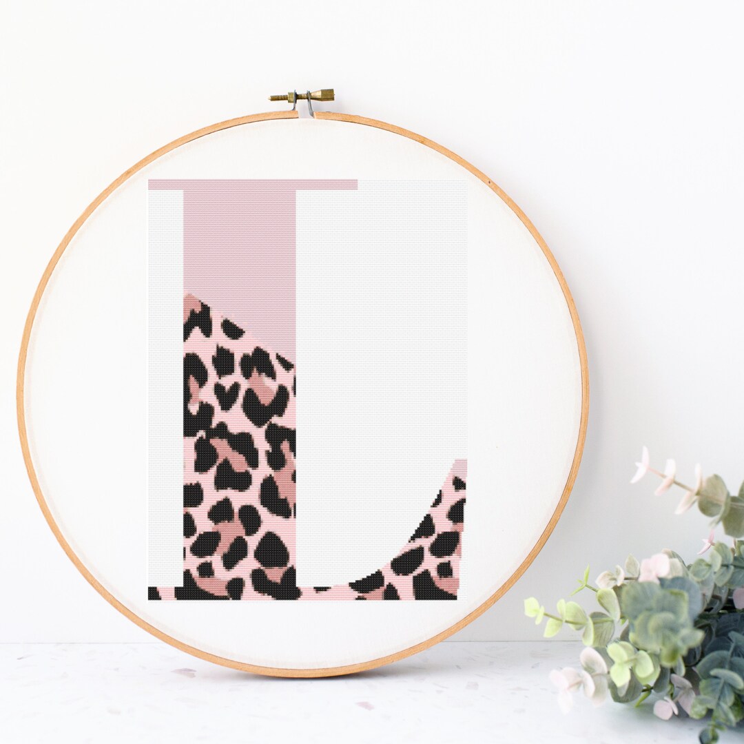 Cross Stitch Pattern Letter L X-stitch Pattern Cross Stitch Chart ...