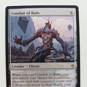 Conduit of Ruin – Slawomir Maniak - Magic: the Gathering Artproof
