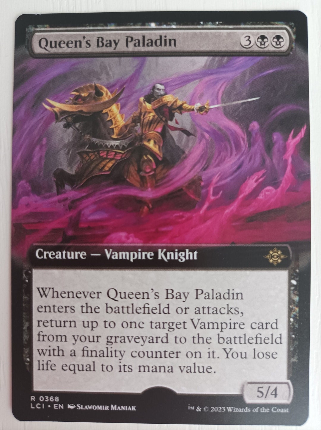 Queen's Bay Paladin Slawomir Maniak - Magic: the Gathering Artproof - Etsy Queen's Bay Paladin Slawomir Maniak - Magic: the Gathering Artproof - Etsy