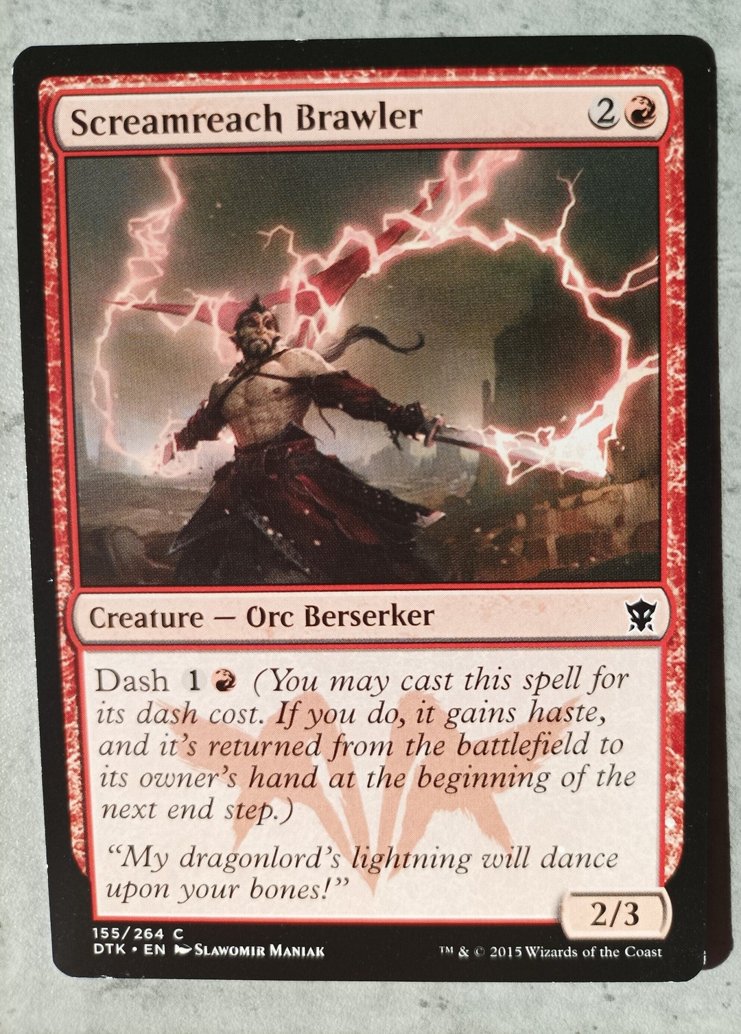 Magic Brawler Class Screamreach Brawler – Slawomir Maniak - Magic: the Gathering Artproof ...