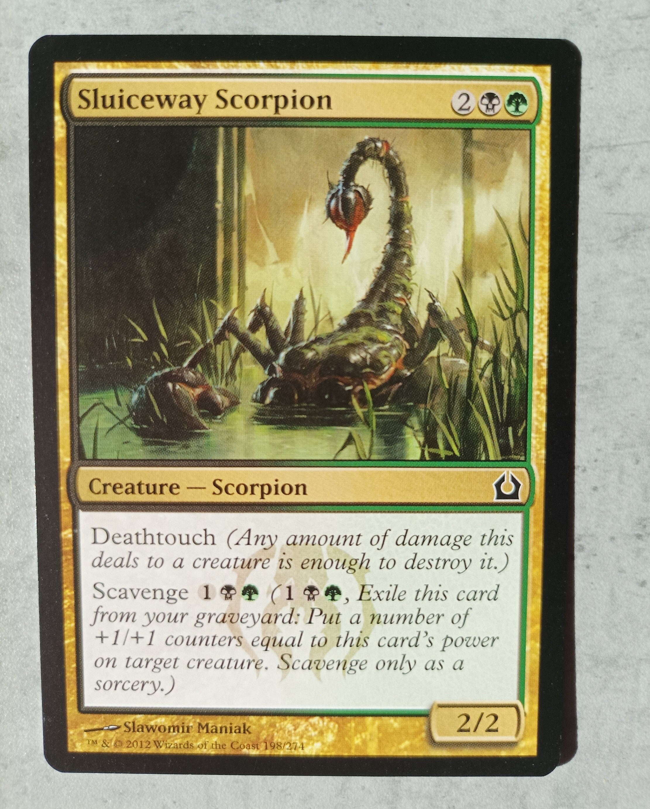 mtg scavenge cards The Cave of Skulls | Doctor Who Commander Sluiceway Scorpion  Slawomir Maniak