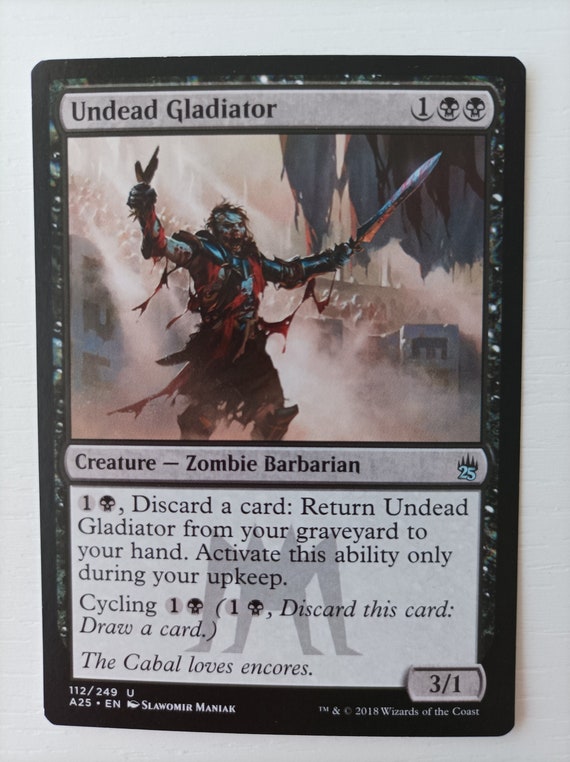 Undead Gladiator – Slawomir Maniak - Magic: the Gathering Artproof