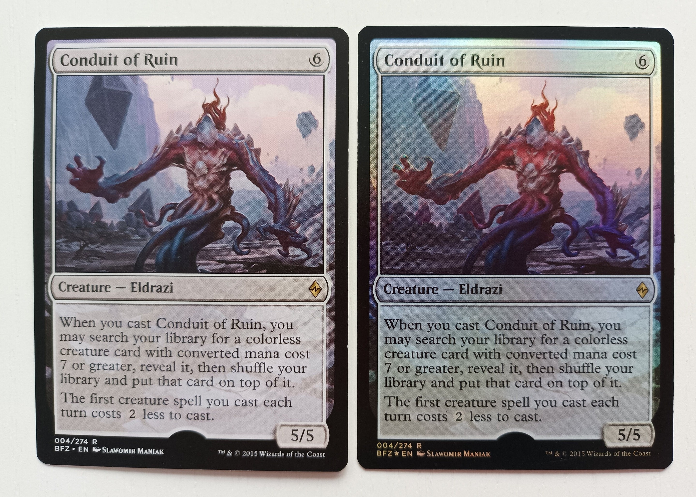 Conduit of Ruin Slawomir Maniak Magic the Gathering Artproof Etsy