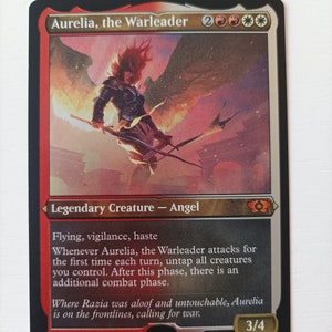 Aurelia, la chef de guerre - Slawomir Maniak - Magic: the Gathering (preuve)