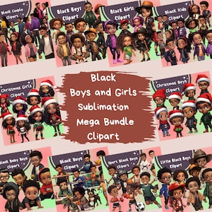 Schwarze Jungen und Mädchen bündeln Clipart, PNG schwarzer Junge, Freunde png, kleiner Junge, schwarze Mädchen, Jugendliche, Afro PNG, Sport Kinder, Aufkleber PNG