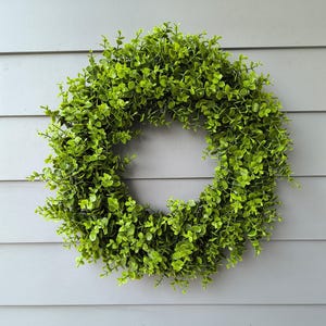 Eucalyptus Wreath for Front Door: Farmhouse Grapevine Wreath