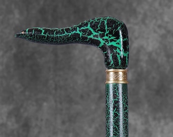 Handcrafted fractal burn Walking Cane women walking stick mobility aid for seiners