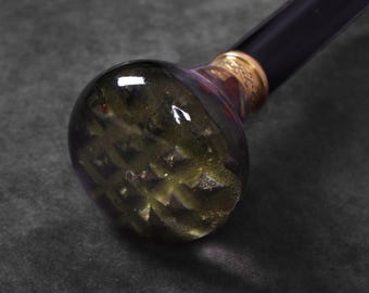 Handcrafted Rosewood Walking Stick with Epoxy Resin Handle