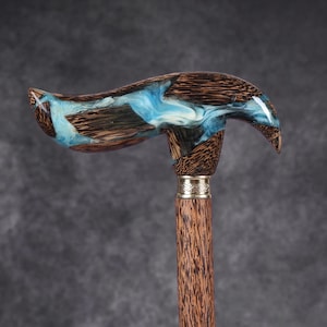 Palm wood walking stick Handmade, Wooden Canes for Men & Women - Walking Sticks for Seniors