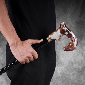 Wooden walking cane for women