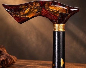 Handcrafted Rosewood Walking Cane – Vintage Wooden Walking Stick for Men & Women, Elegant