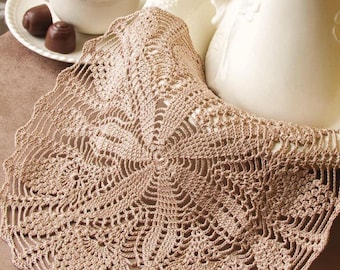 Crochet Pattern, Crochet Doily Pattern, Pineapple lace doily, Round doily table center, Diagram doilies, PDF crochet doily pattern