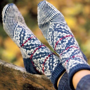 Knitting Pattern, Socks Knitting Pattern, Knit Sock Pattern, Boot Socks Pattern, Wool Socks Pattern