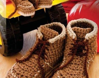 Crochet Pattern, Crochet Slipper Pattern for Kids and Men, Boots Crochet Pattern, Crochet House Slipper Pattern