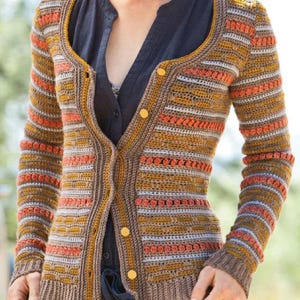 Crochet Pattren, Crochet Cardigan Pattern Women&#39;s Crochet, Fall Vibes Cardigan, Simple Modern Crochet Cardigan PDF, Fall Fields Cardigan