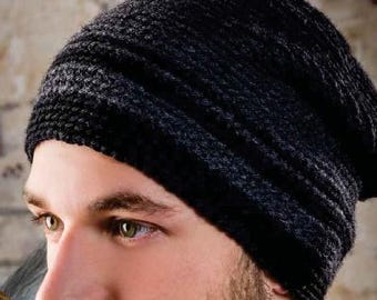 Crochet Pattern, Men's Hat Crochet Pattern, Unisex Crochet Hat, Crochet Beanie Pattern, Slater Beanie, Instant Download