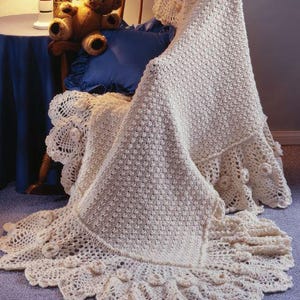 Crochet Pattern, Vintage Baby Afghan attern, Crochet Baby Blanket, Baby Blanket Crochet Pattern